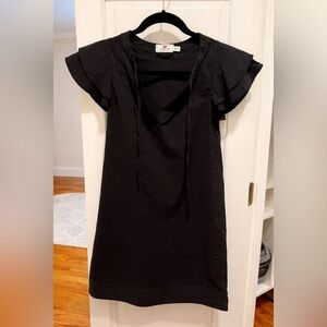 Vineyard Vines Black Flutter Sleeve Summer Dress XXS. Fits like XS.